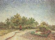 Vincent Van Gogh Lane in Voyer d'Argenson Park at Asnieres (nn04) oil on canvas